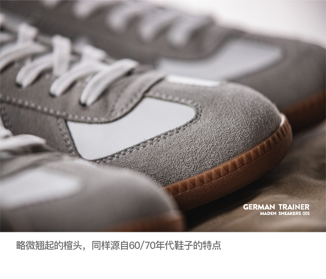 MADEN Lightweight Cow Suede Lace-Up Training Sneaker