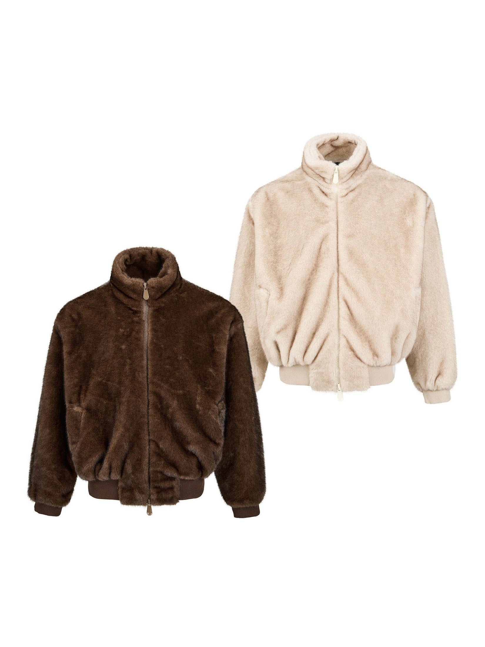 EME Retro Stand-up Collar Loose Niche High-end Jacket
