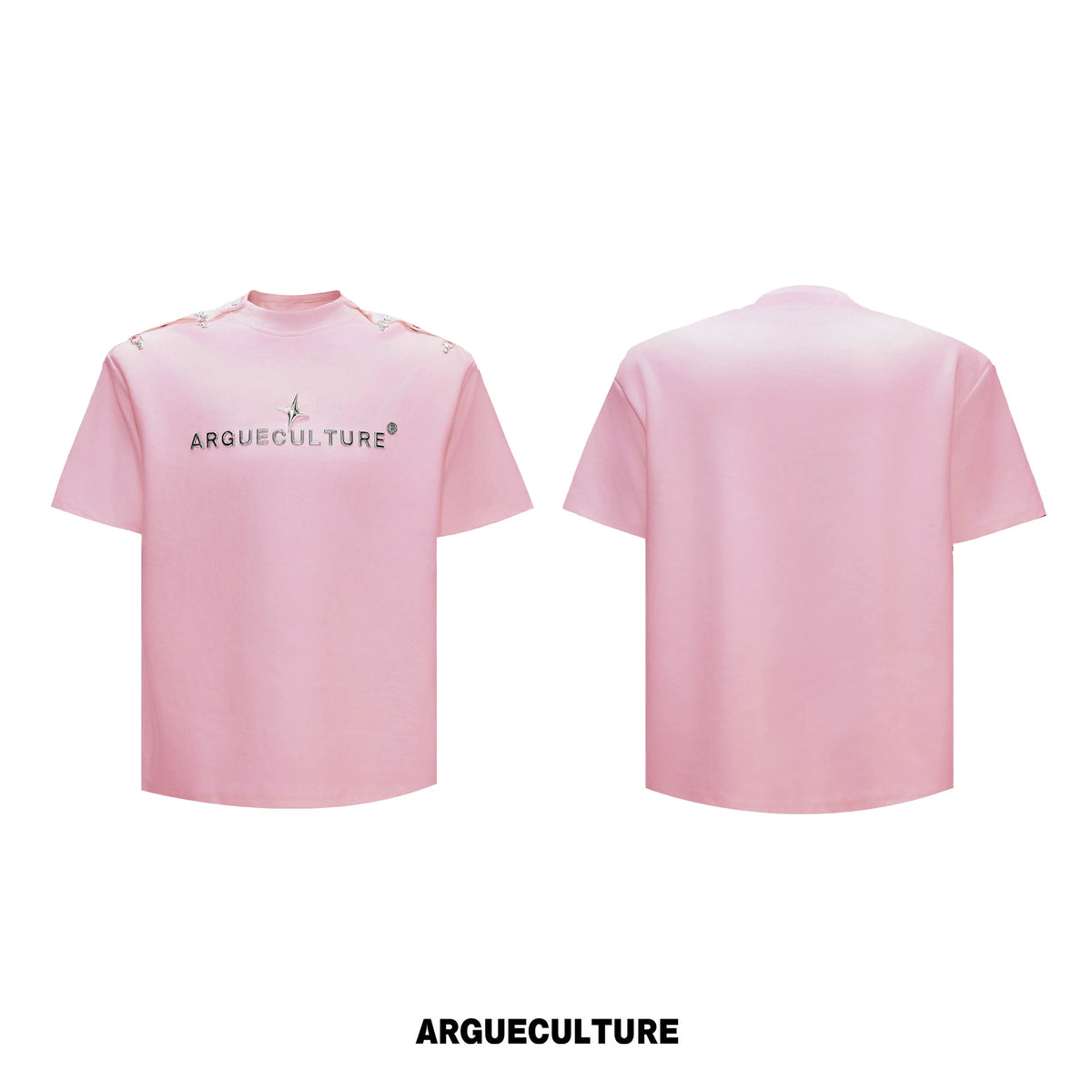 ArguE CulturE Metal Plane Buckle 3D Wrinkle-Resistant Oversized Tee