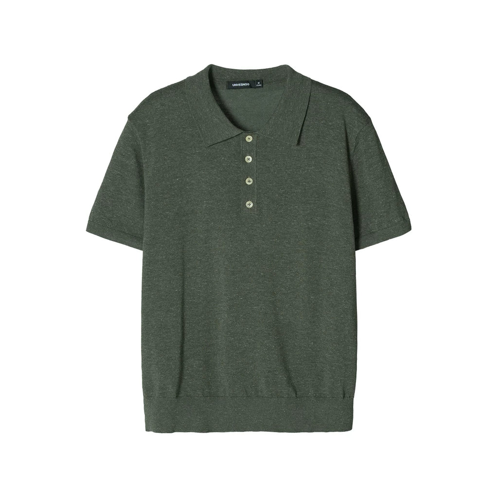 Unvesno Fine-Needle Urban Resort Slim-Fit Linen Lyocell Blend Polo