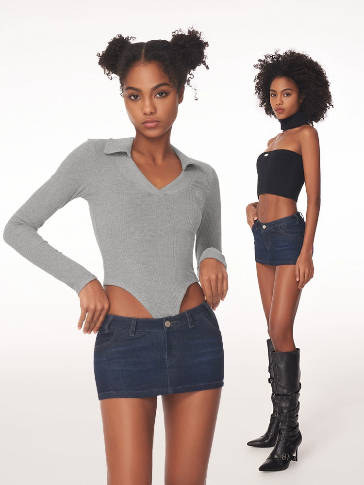 ABMY Spice Girl Ultra Short Anti-light Low Waist Hip Skirt
