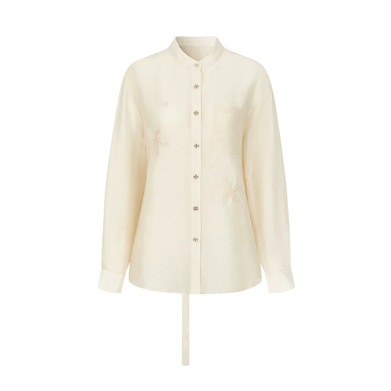 AnnoMundi Genesis Sheer Breathable Linen Oversized Shirt