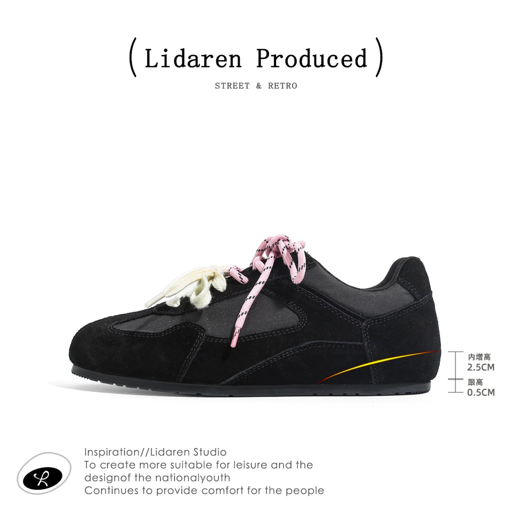 Lidaren Produced Suede Lace-Up German Training Sneaker