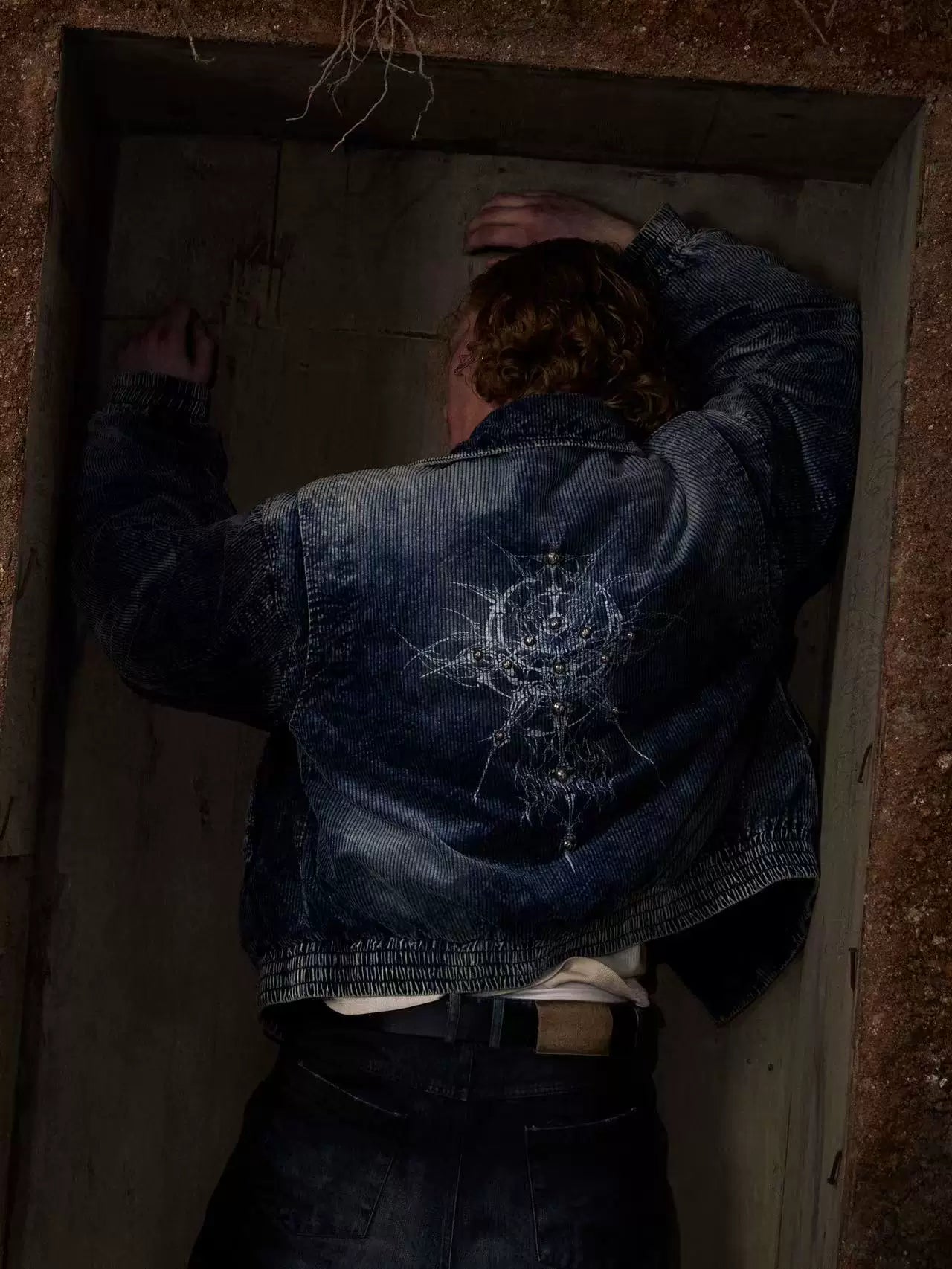 HAS2SONS 25FW Thick Indigo Washed Bomber Jacket
