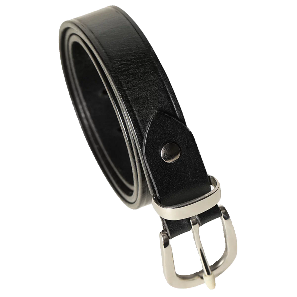 Mbbcar Stainless Steel Buckle Italian Leather Belt