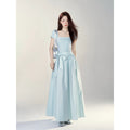Wildberry A-Line High-Waist Square-Neck Dress