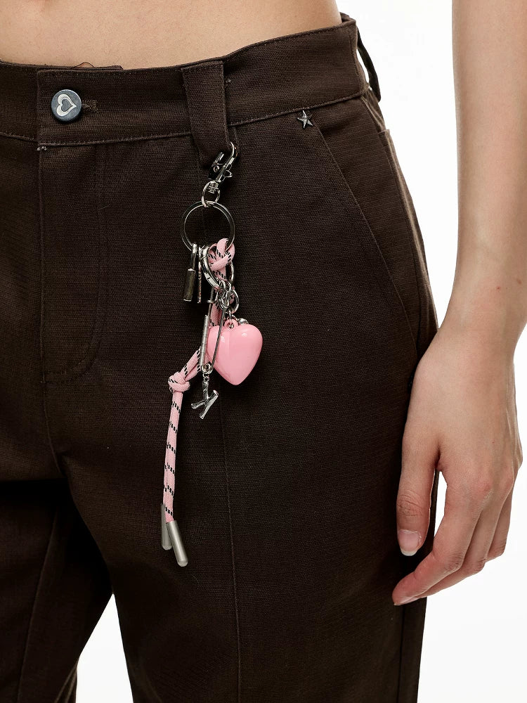 Jikoo Heart-shaped Key Adjustable Necklace
