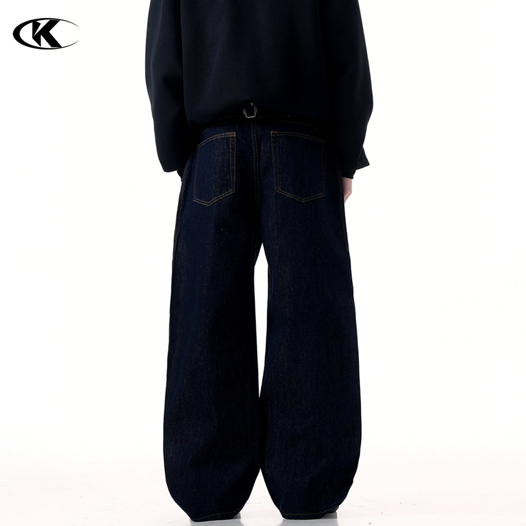 11KN Pleated Japanese Raw Denim Jeans
