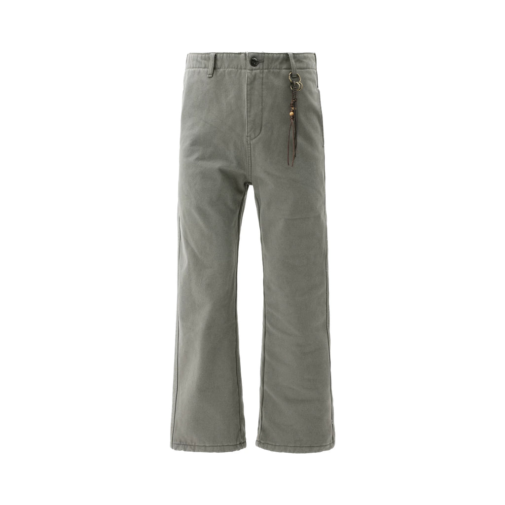 ZOZOFOREST Fleece Stiff Washed Casual Pants