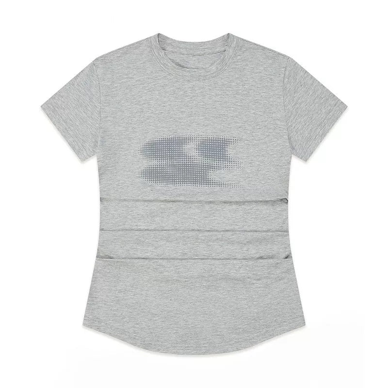 Crying Center Three-Color Gradient Cool-Touch Fitted Tee