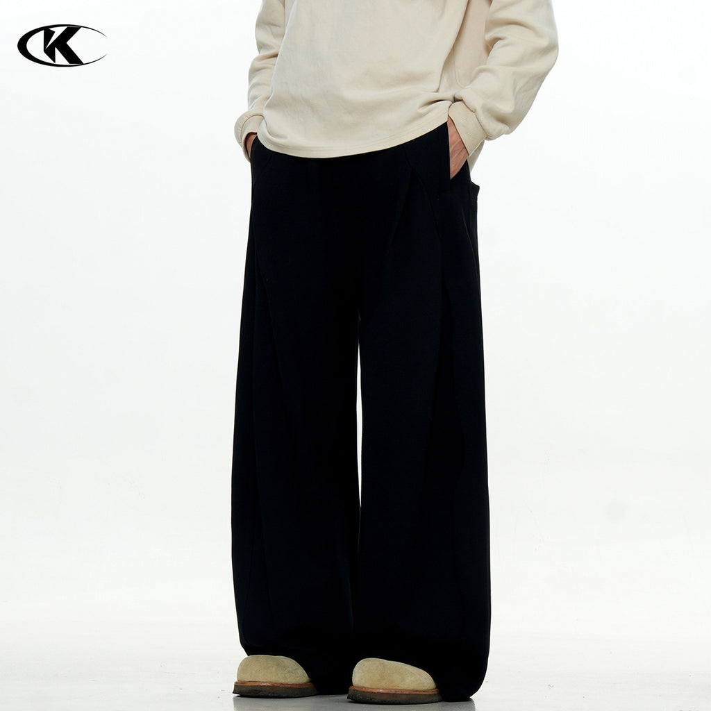 11KN American Retro 400g Wrinkle-Resistant Straight-Leg Sweatpants