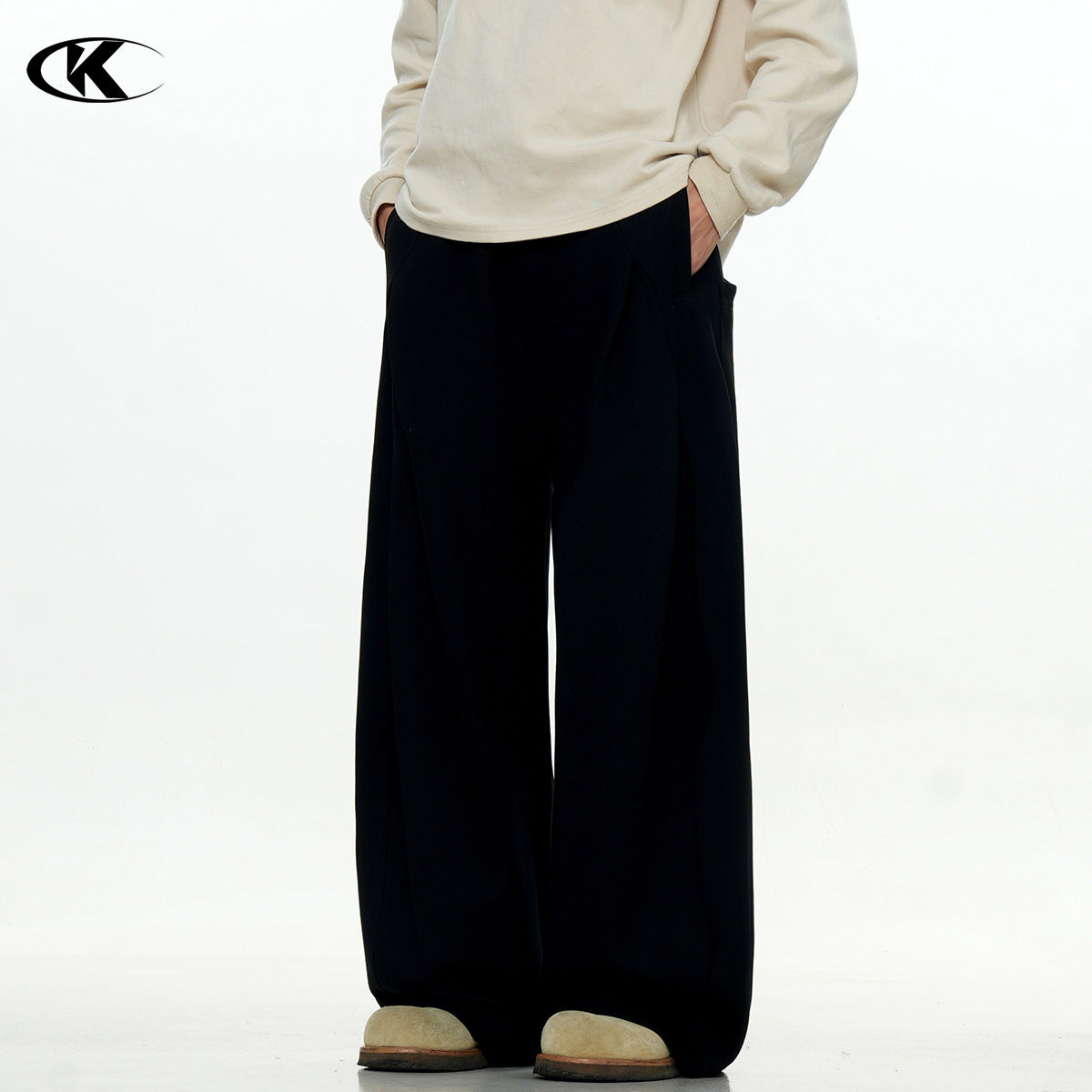 11KN American Retro 400g Wrinkle-Resistant Straight-Leg Sweatpants
