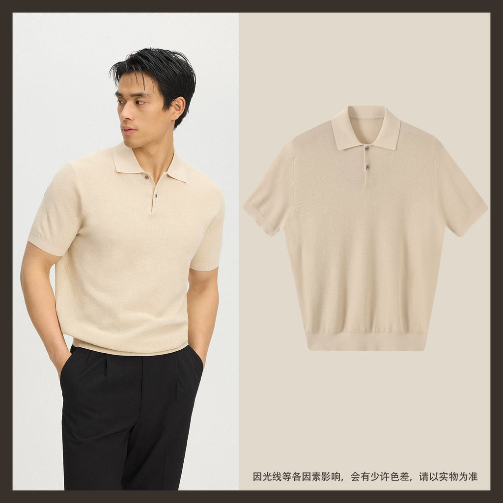 CULTUM 100% Cotton Breathable Mesh Polo Shirt