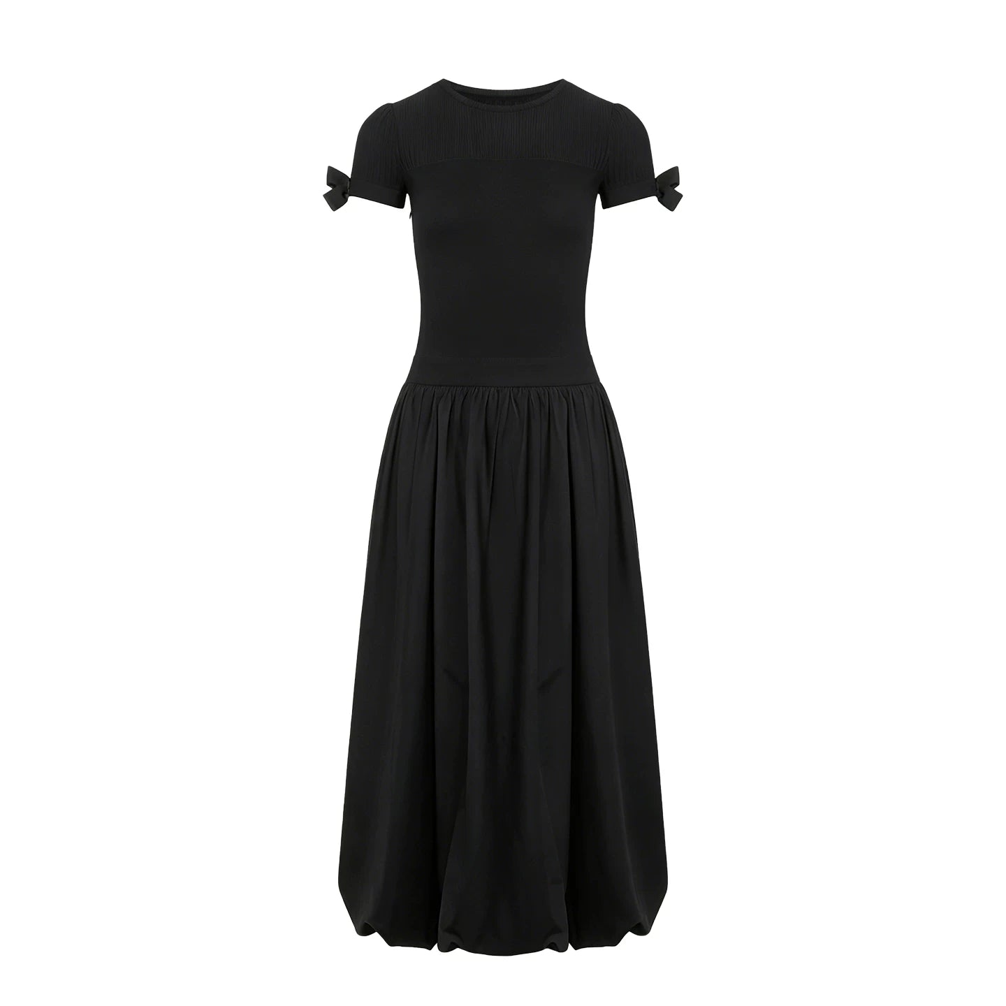 Wildberry French Style Patchwork High-Waist Maxi Dress