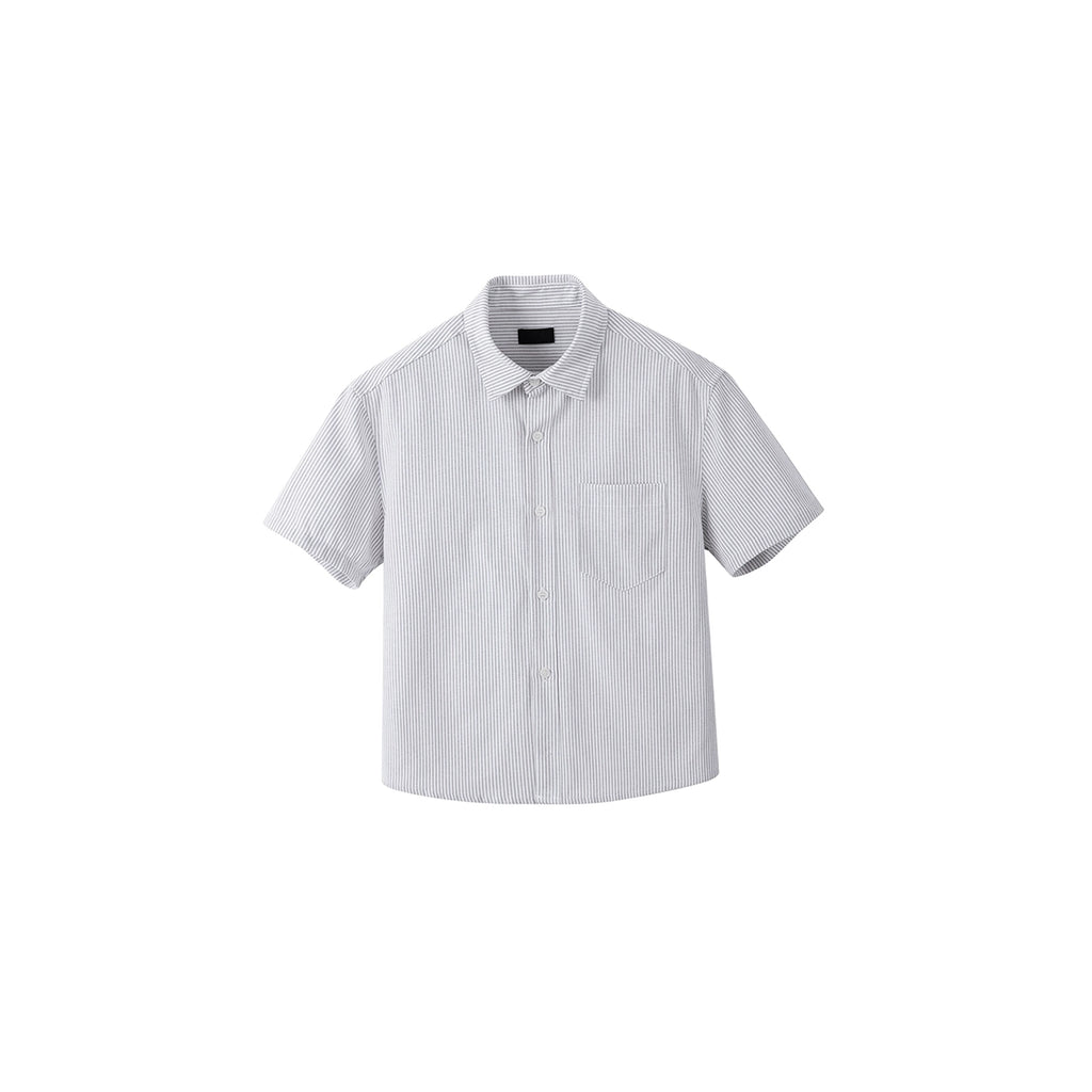 PLUS NO LOGO Striped Boxy Fit Shirt