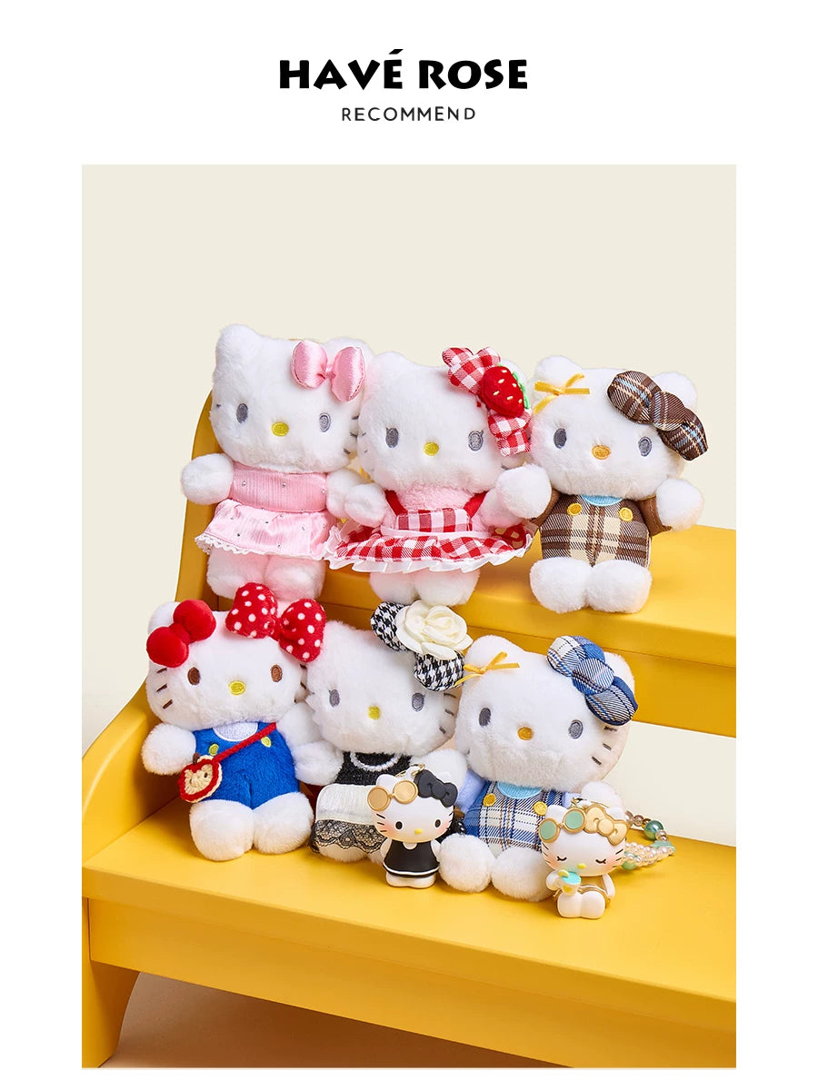 HAVEROSE Hello Kitty Plush Bag Charm Keychain