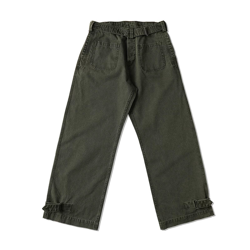 Mbbcar M35 French Motorcycle 11oz Breathable Wide-Leg Pants