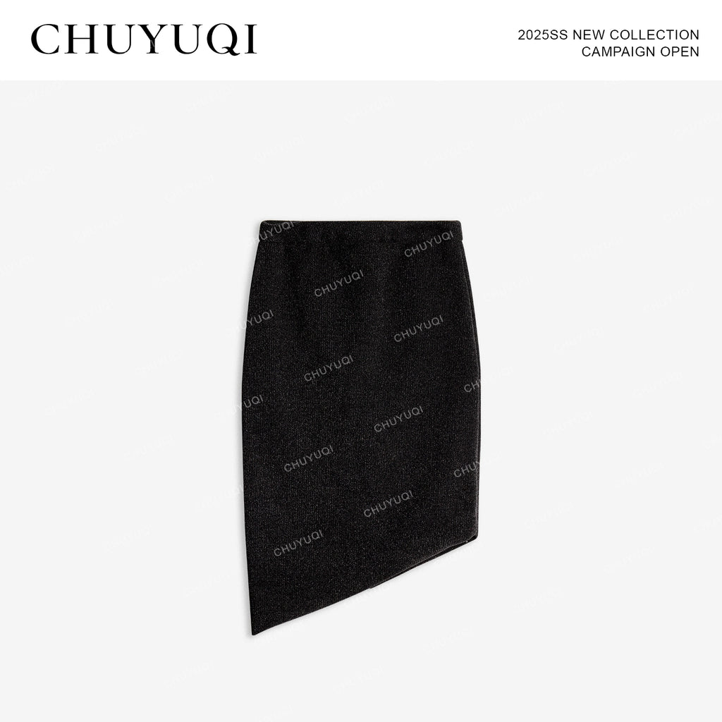 CHUYUQI Temperament Hair Leader Skirt Suit
