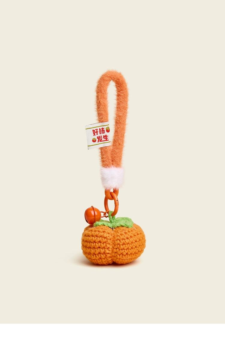 HAVEROSE Rex Rabbit Hair Persimmon Pendant