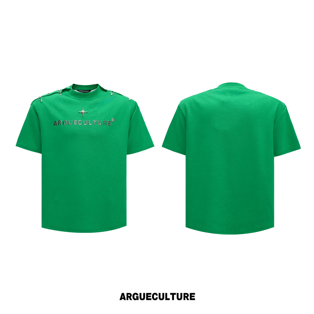 ArguE CulturE Metal Plane Buckle 3D Wrinkle-Resistant Oversized Tee