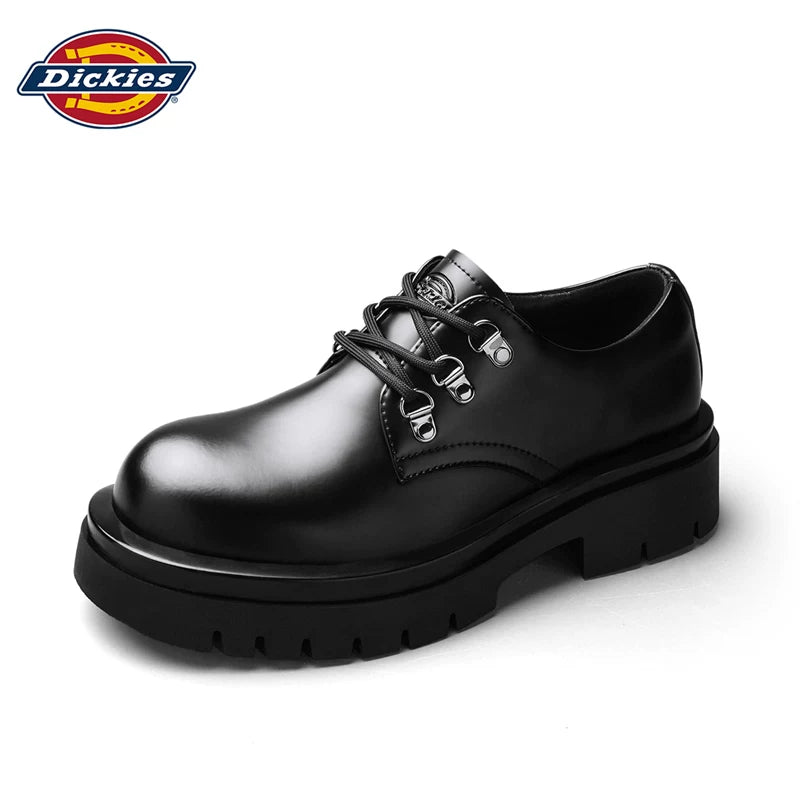 Dickies Leather Lace-Up Round-Toe Derby