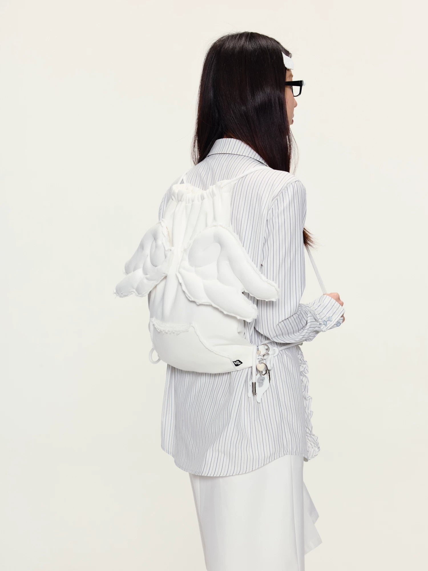Yawhat Polka Dot Three-dimensional Wings Burr Backpack