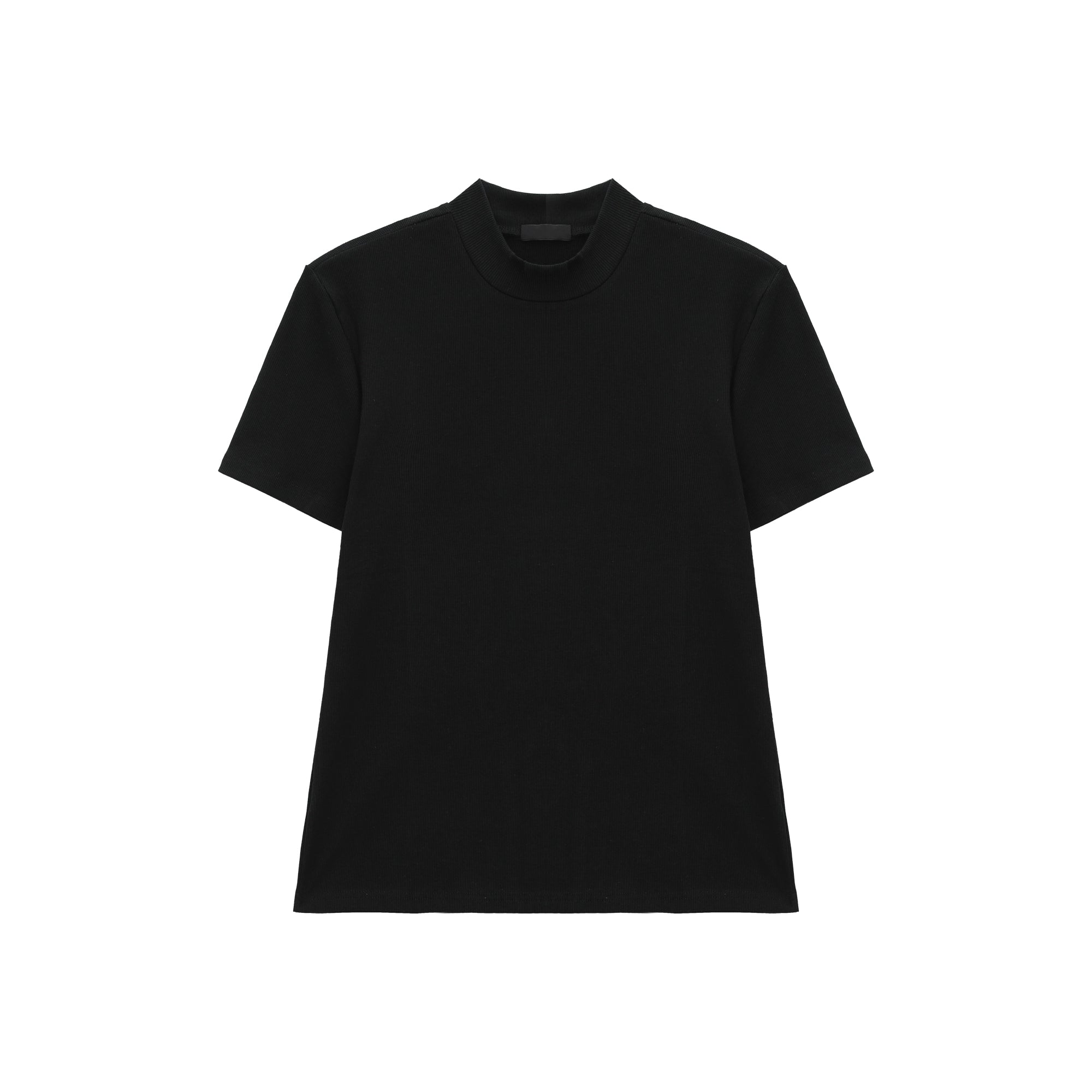 TURNTIDE Simple Semi-turtleneck Slim Tee