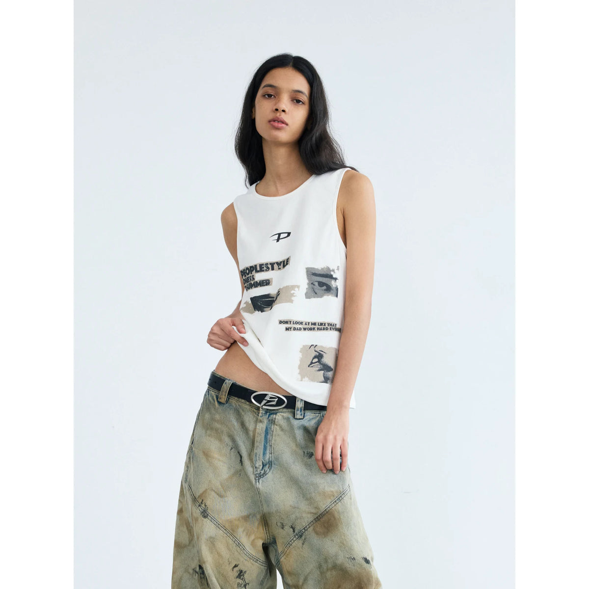 PEOPLESENSE fiti Ribbed Knit Tank Top