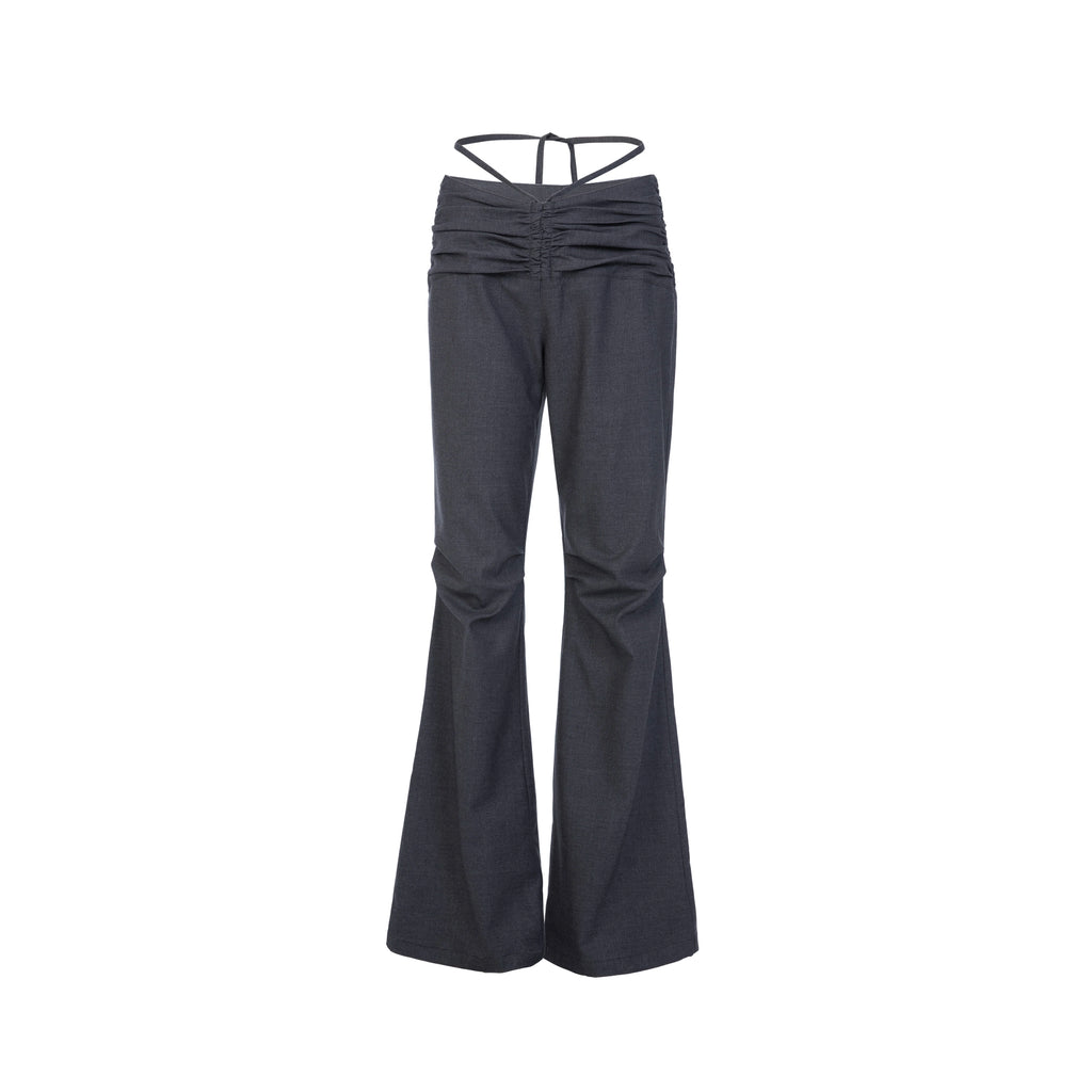DoublePunch Stretchy Low-Rise Flared Trousers