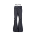 DoublePunch Stretchy Low-Rise Flared Trousers