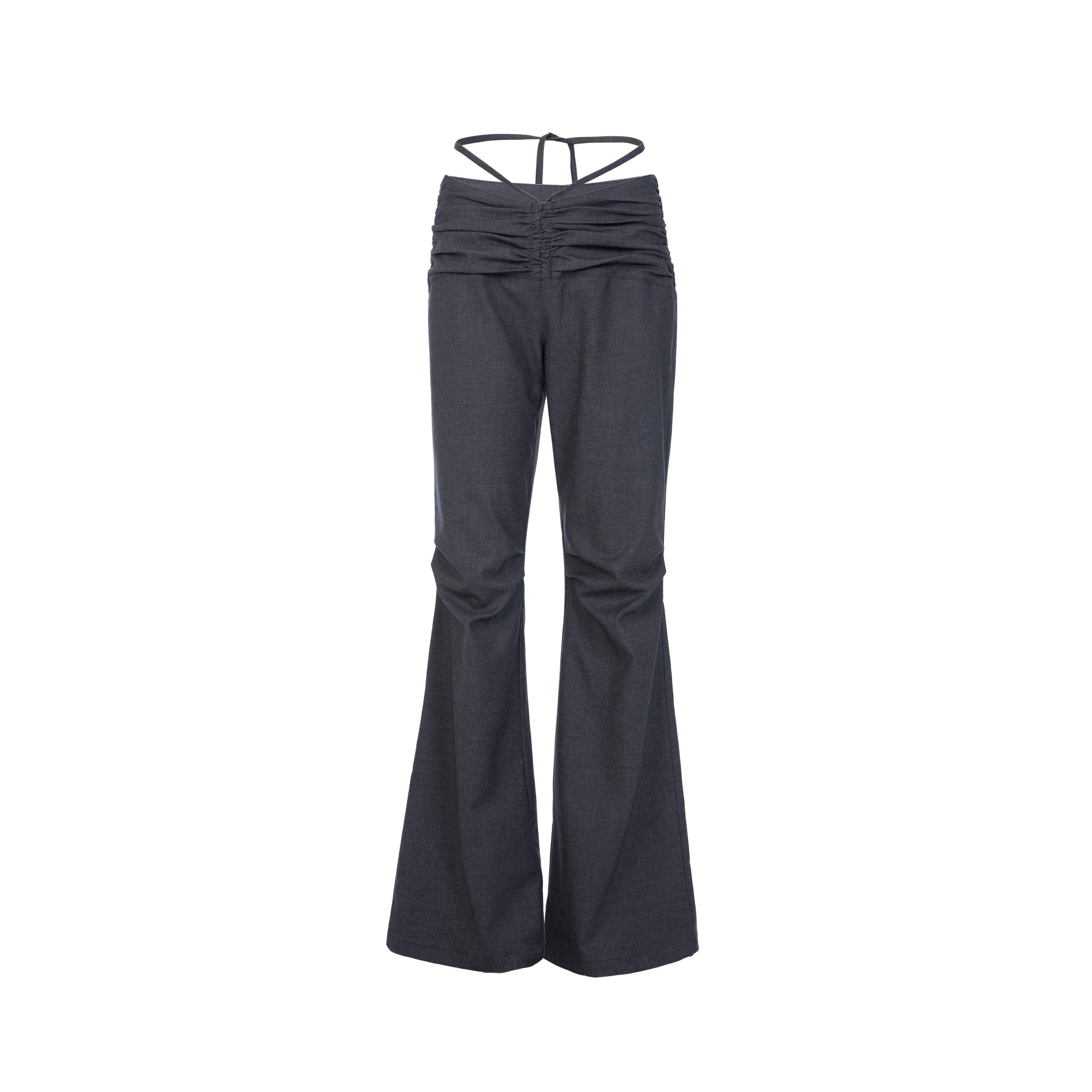 DoublePunch Stretchy Low-Rise Flared Trousers