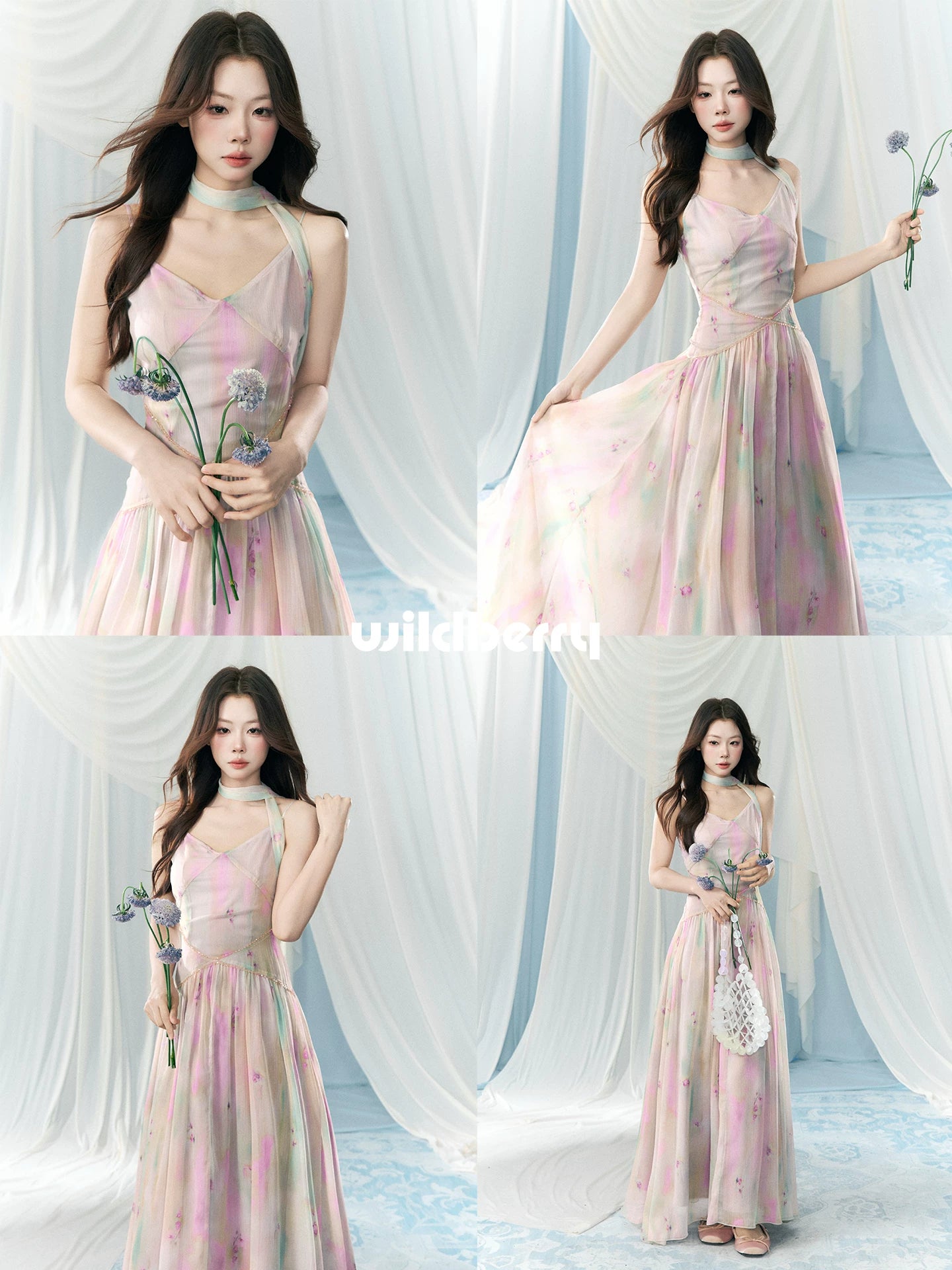 Wildberry Waist Suspender Dress