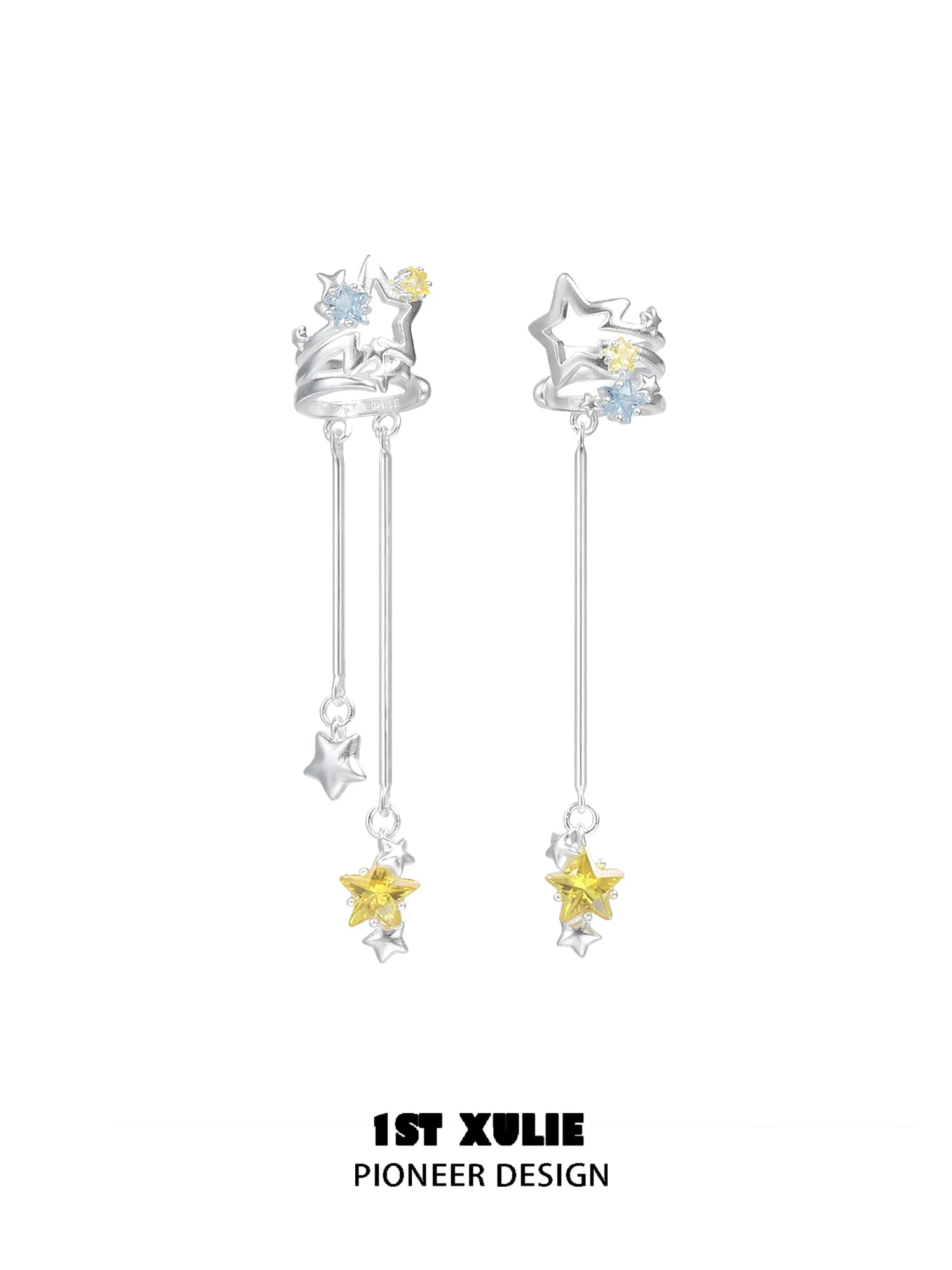 1ST XULIE Star Ear Cuff Clip-On Earrings