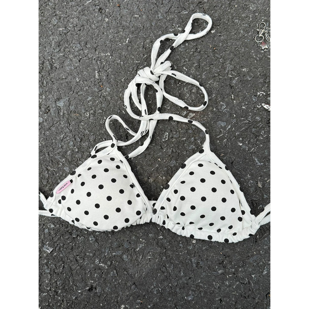 Kasugano TOO Polka-Dot Tie-Strap Camisole