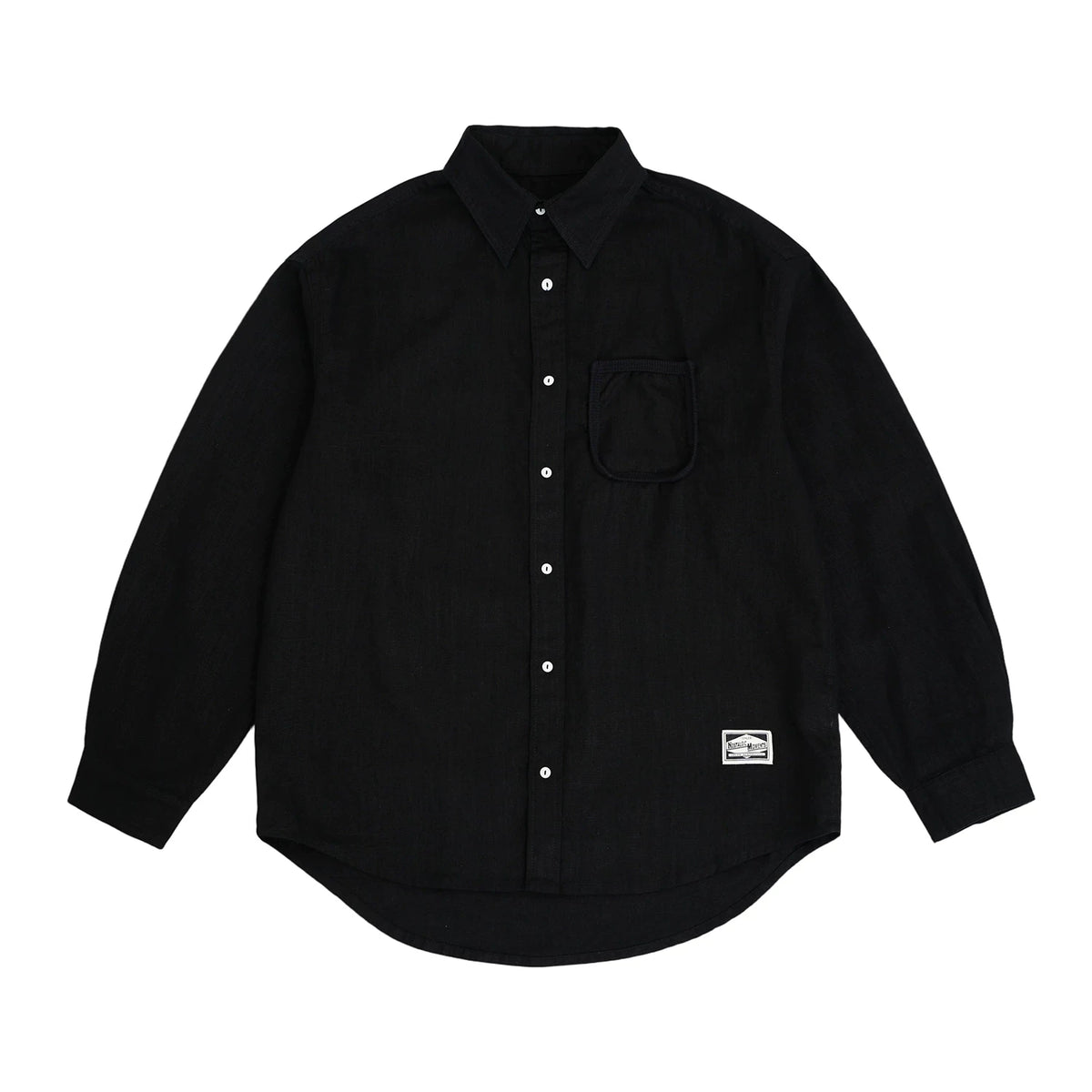 CENLES 225g Breathable Loose Ramie Work Shirt