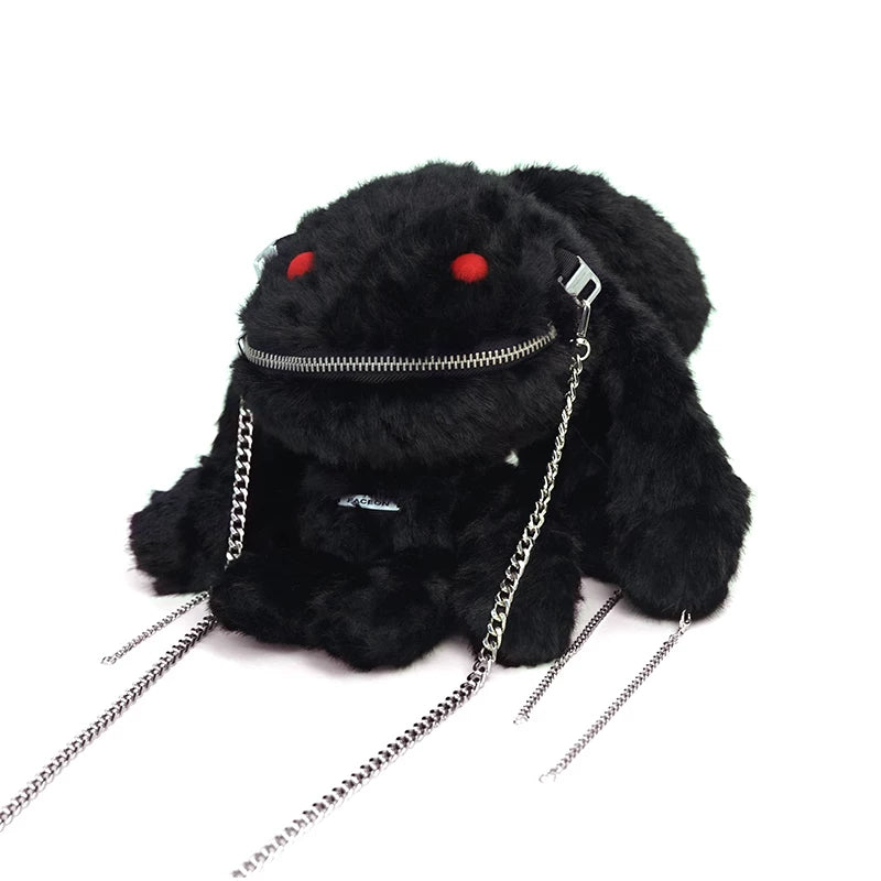 FACEON LAB Plush Doll Crossbody Bag - Red & Black
