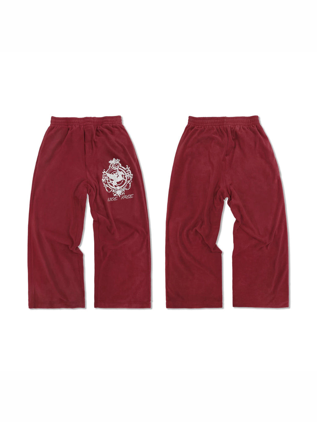 WANNA LAB Pegasus Print 260g Fleece Jogger Pants