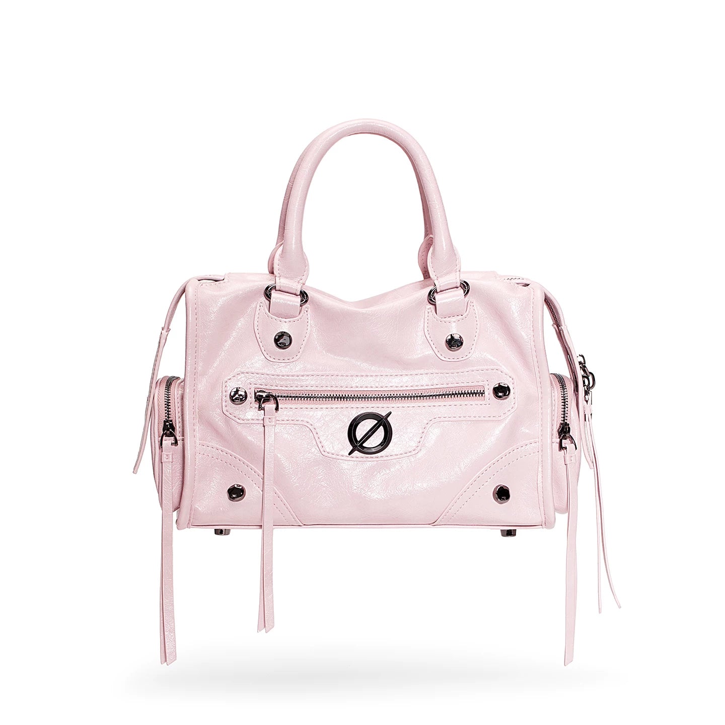 JELLY TOYBOY White Faux Leather Zip-Top Tote