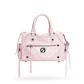 JELLY TOYBOY Pink Faux Leather Zip-Top Crossbody Bag