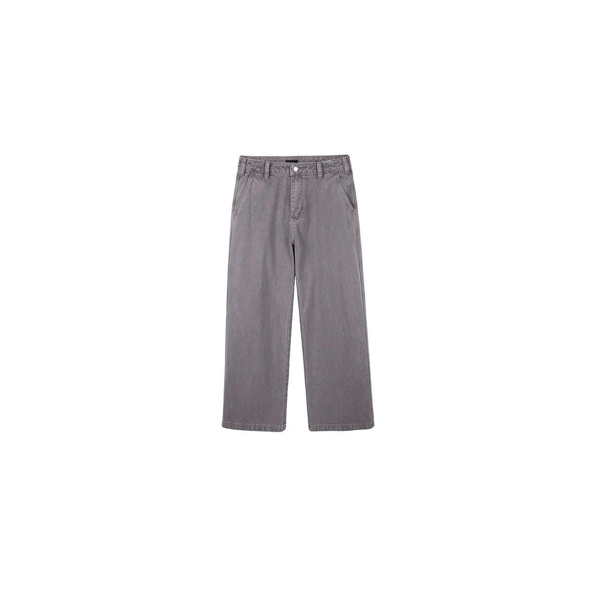 PLUS NO LOGO Washed Distressed Loose Straight-Leg Trousers