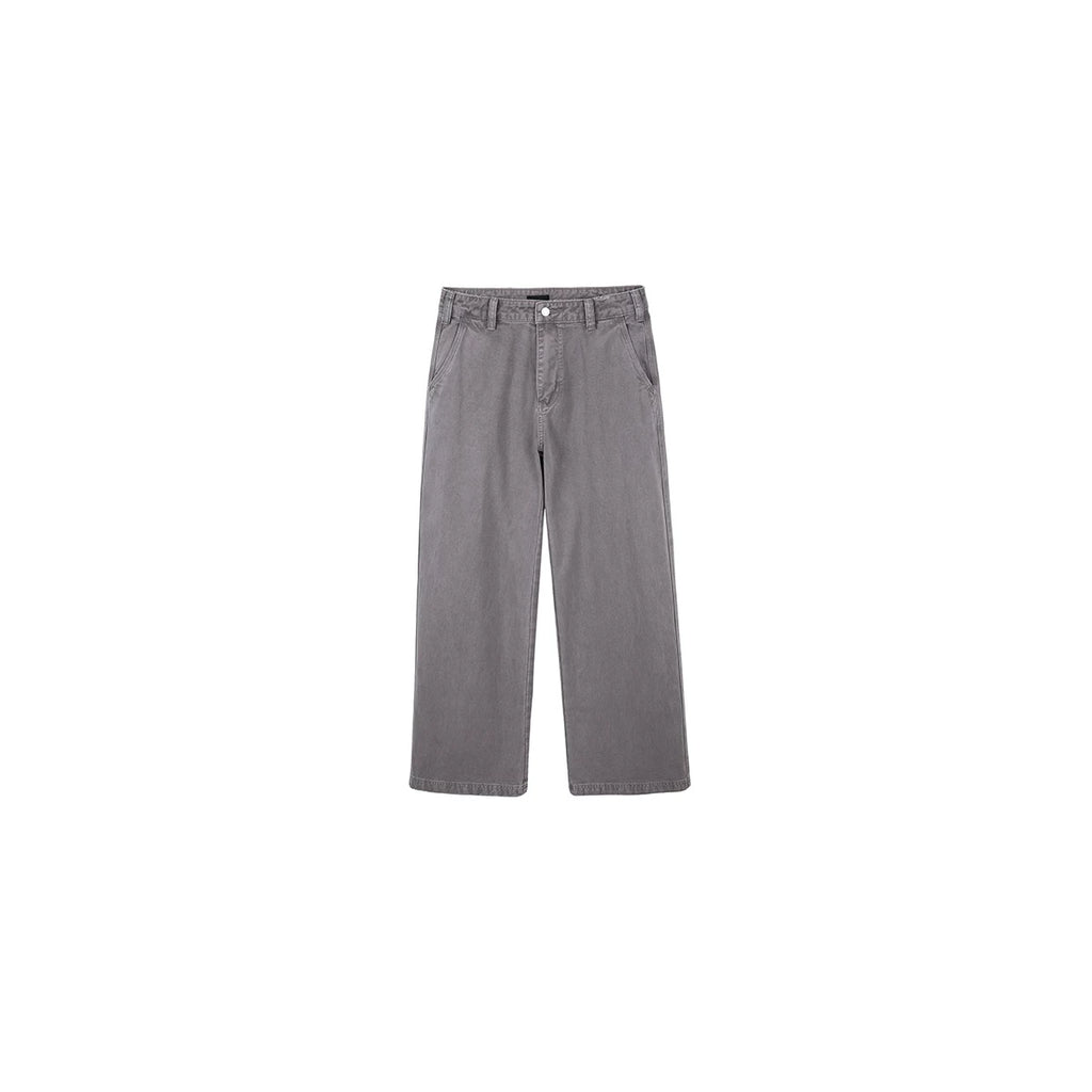 PLUS NO LOGO Washed Distressed Loose Straight-Leg Trousers