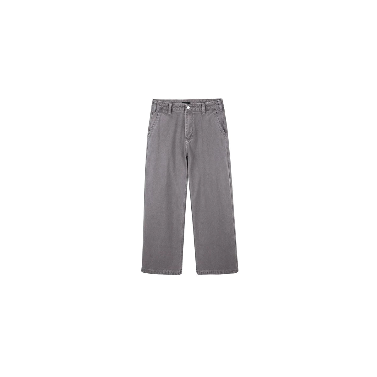 PLUS NO LOGO Washed Distressed Loose Straight-Leg Trousers