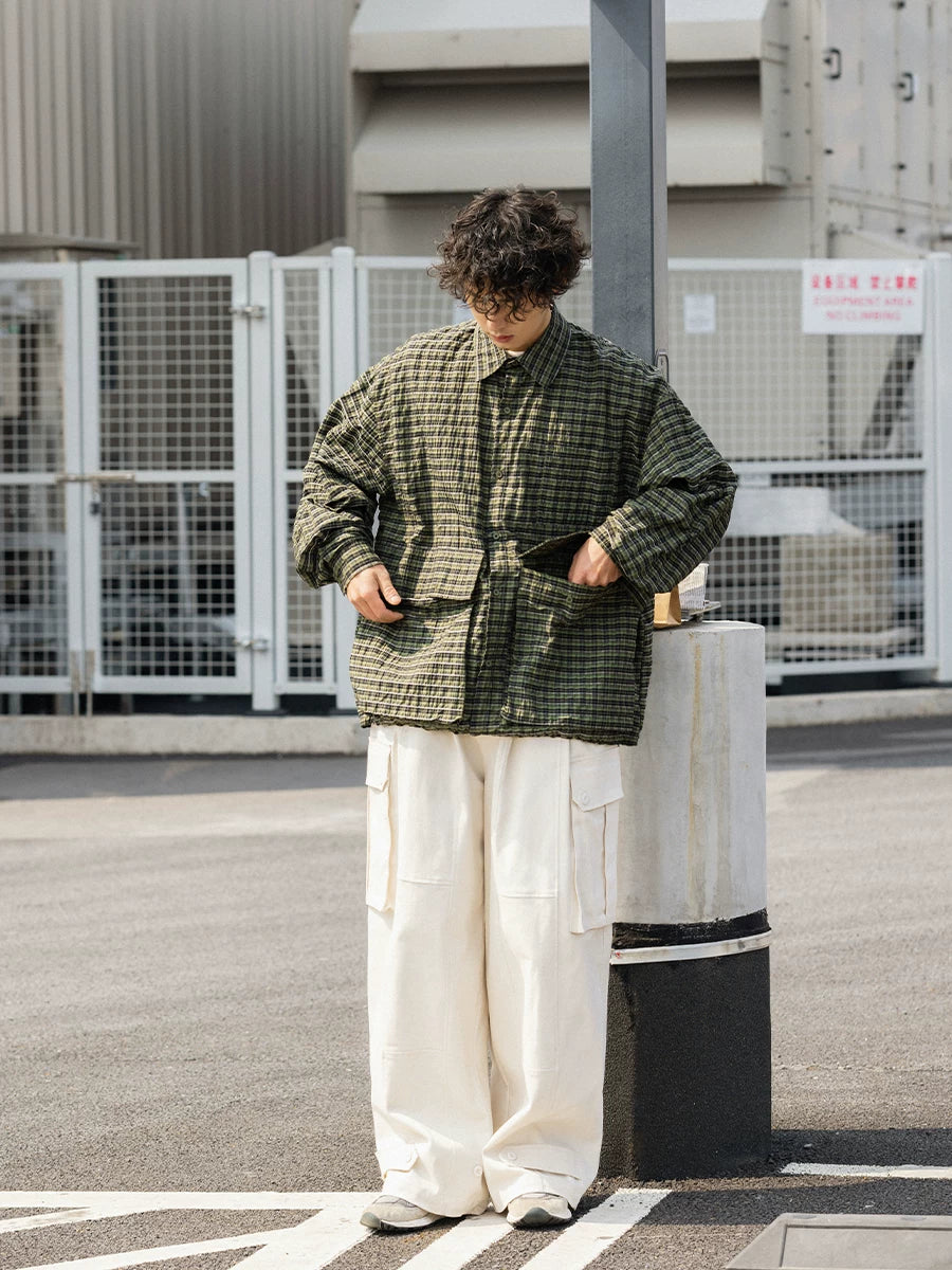 NOEARS Japanese Plaid Versatile Casual Shirt