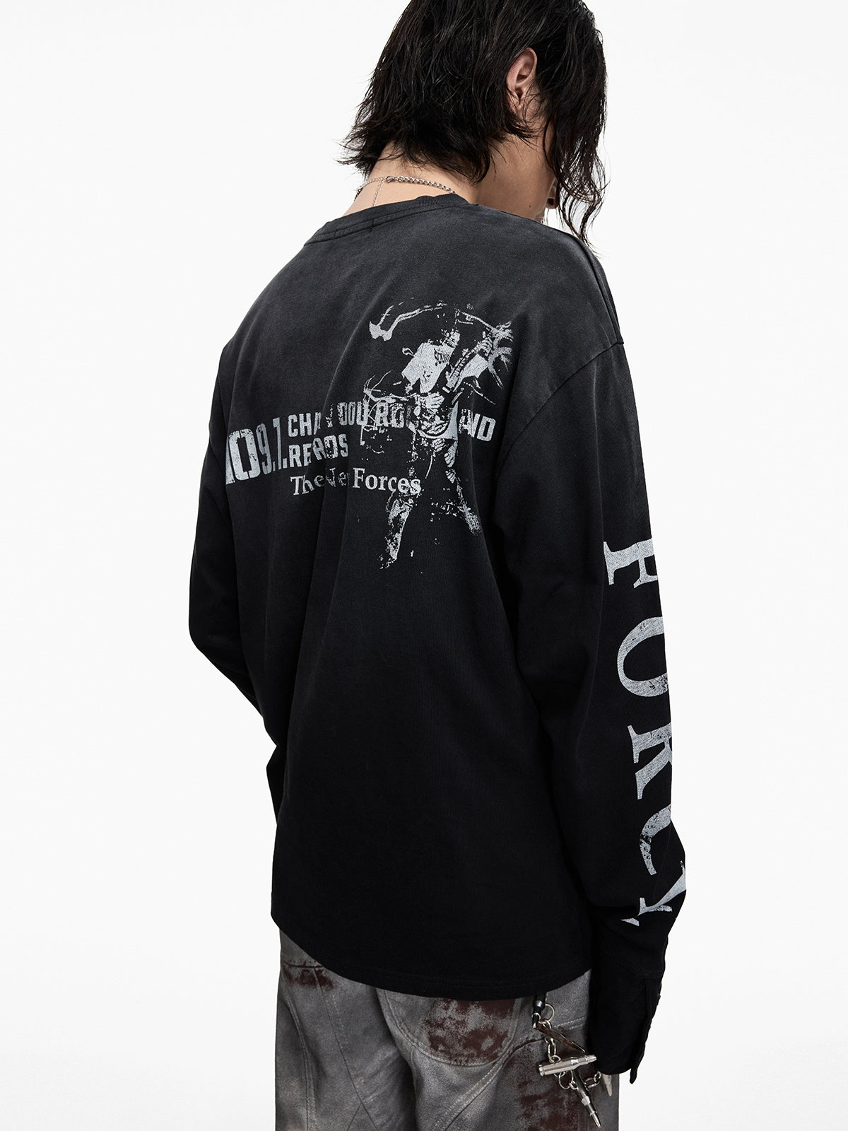 Chanyoou Breasted Crew Neck Sweater