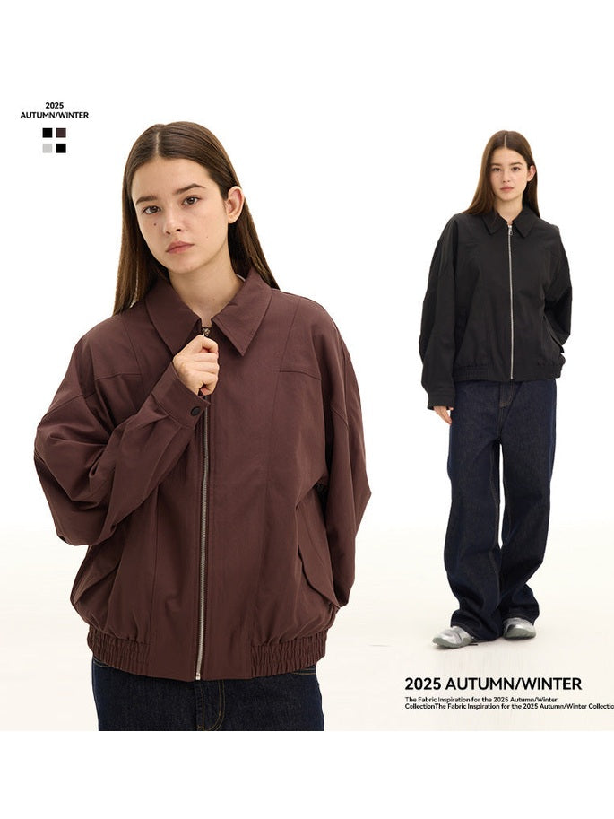 UNF Stand-up Collar Versatile Loose Casual Jacket