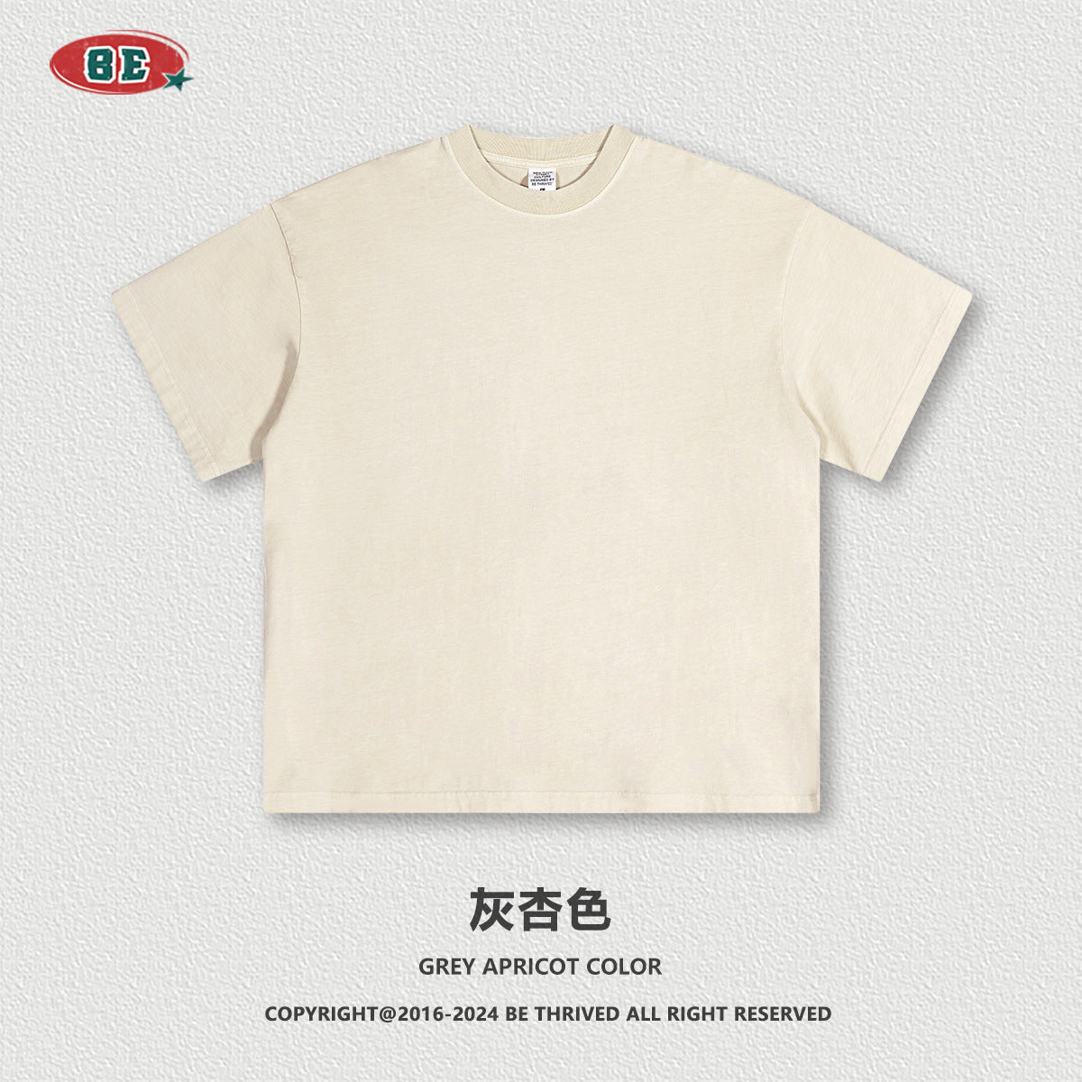 BE THRIVED Vintage Washed 220g Breathable Loose-Fit Tee