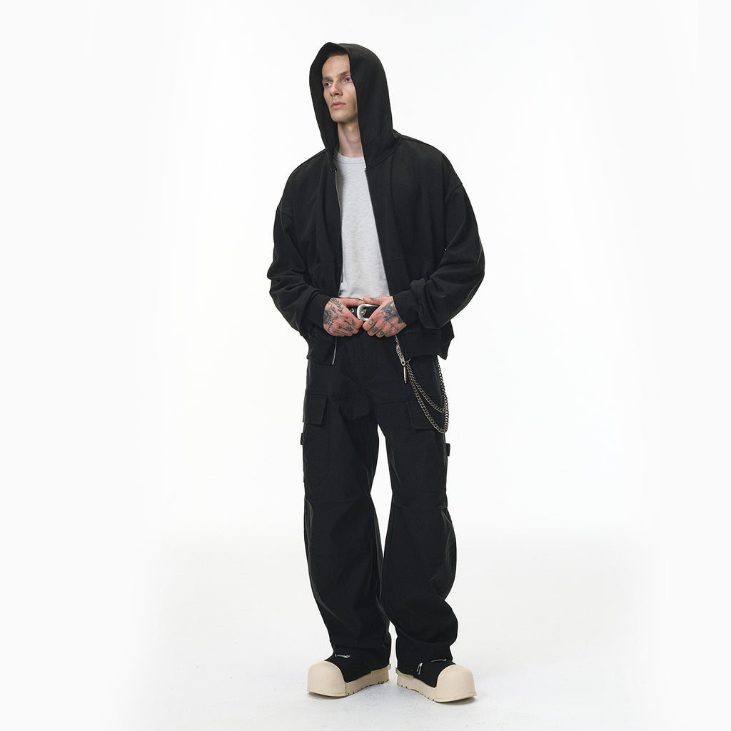 Inflation Short Knit Hooded Jacket