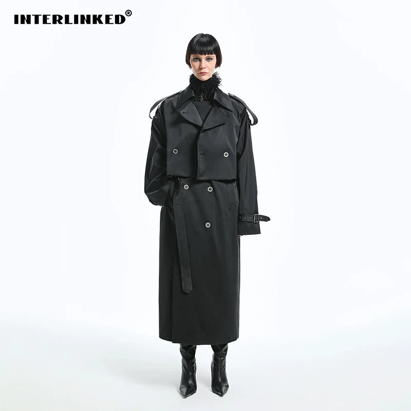 INTERLINKED Berlin Velvet Structured Overcoat