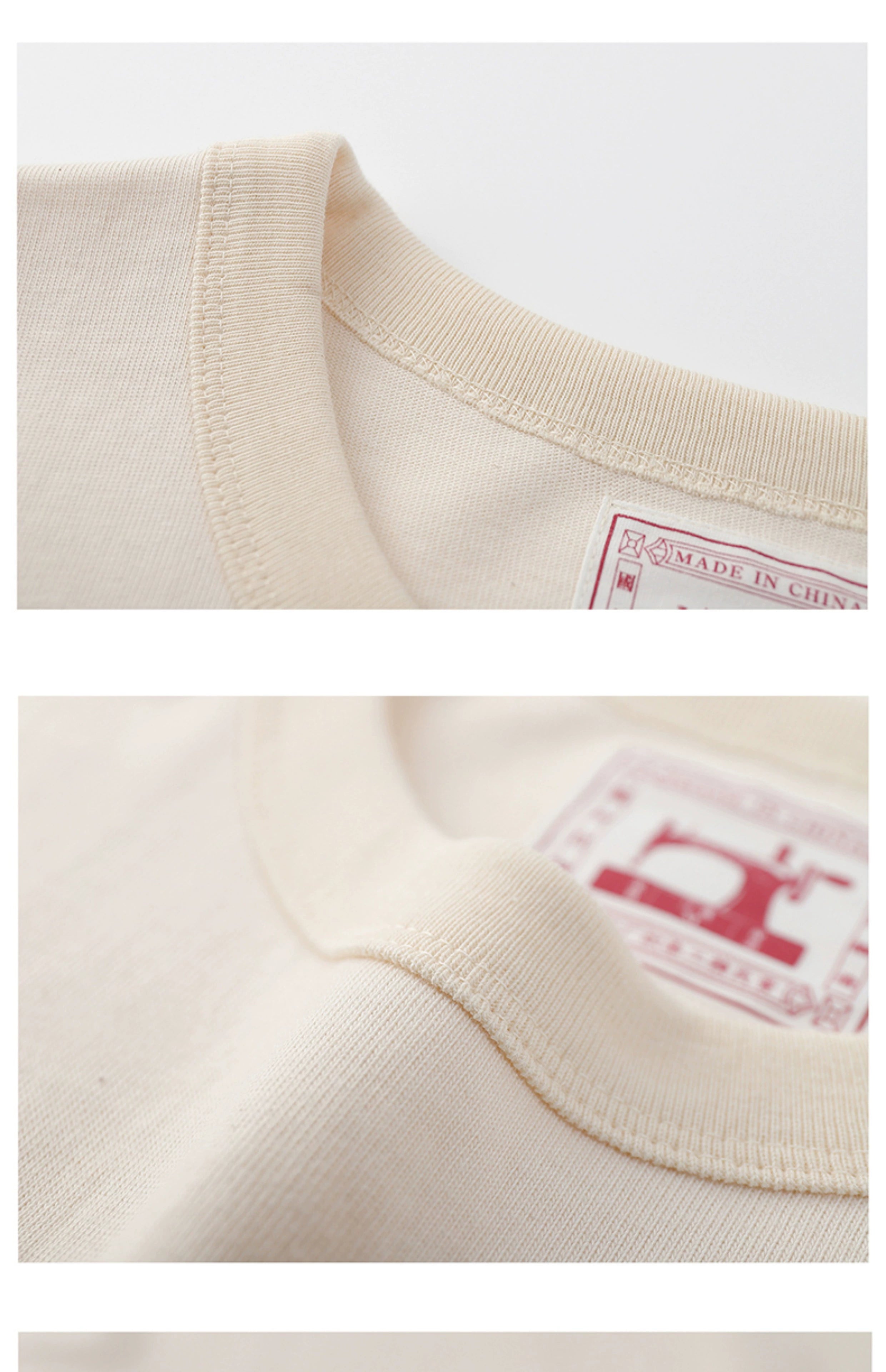 PrintAce Natural Raw Cotton Unbleached 300g Breathable Loose Tee