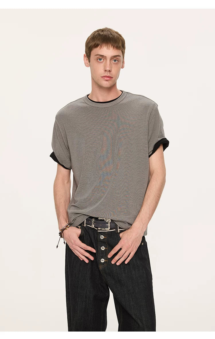 KREATE Soft Waxy Shoulder Knitted Tee